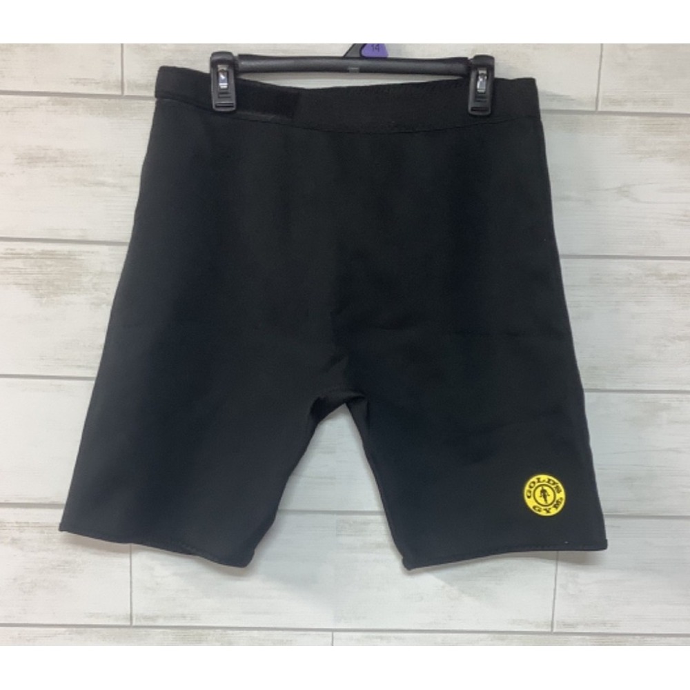 Gold's Gym Neoprene Shorts Black Lifting Compression Mens Size L/XL